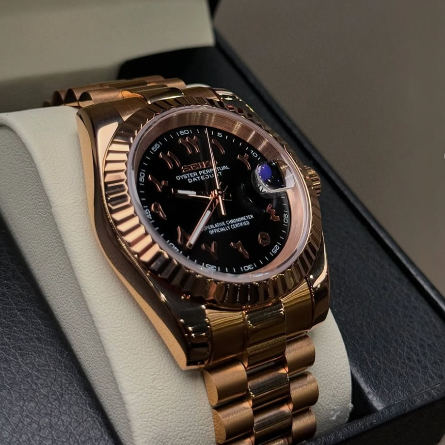 NORELA® Rose Gold Chocolate Arabic Dial