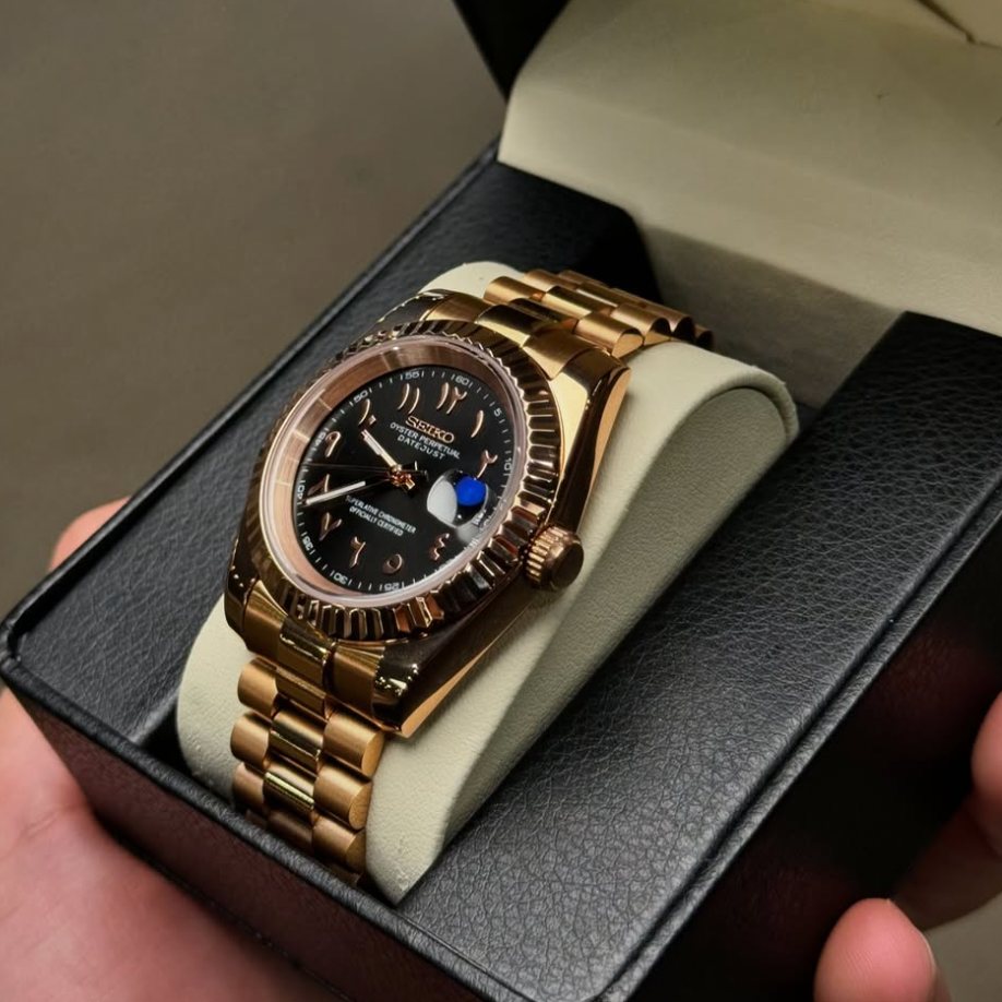 NORELA® Rose Gold Chocolate Arabic Dial