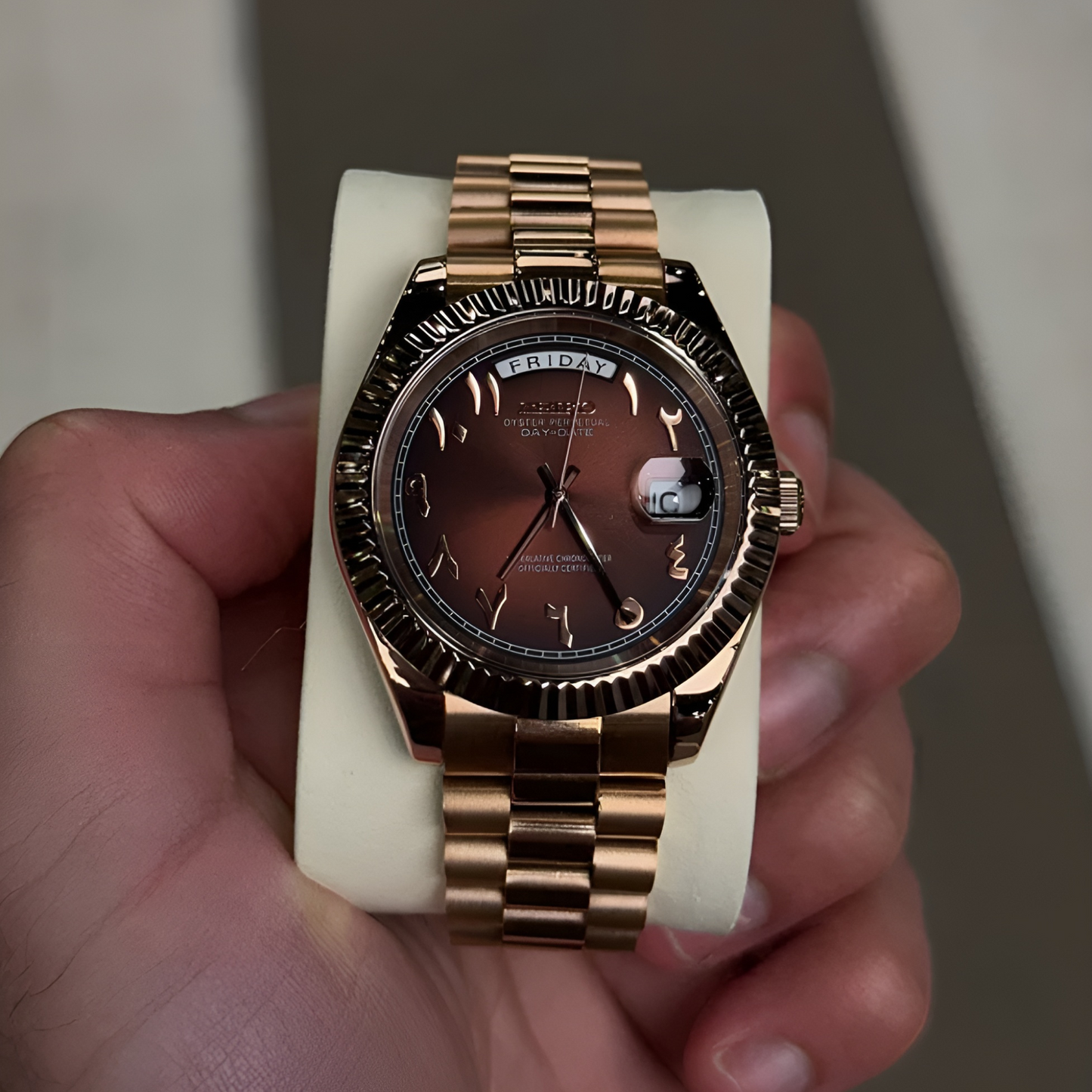 NORELA® Champagne Rose Arabic Dial